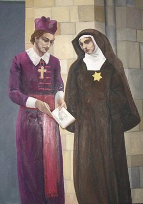 Niels Stensen (16381686) a Edith Stein (18911942) na obraze ve farnm kostele sv. Lutgera v Mnsteru